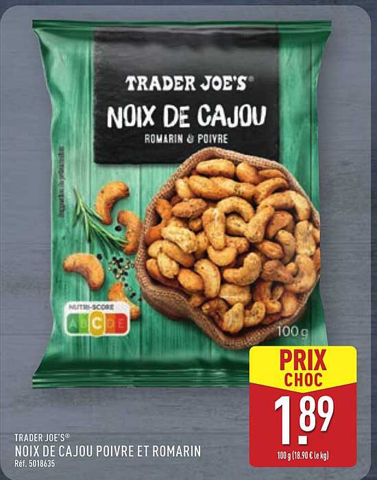 Noix de Cajou Romarin & Poivre