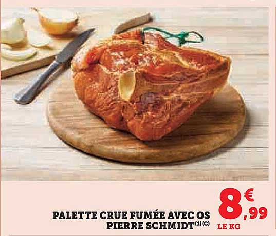 PALETTE CRUE FUMÉE AVEC OS PIERRE SCHMIDT