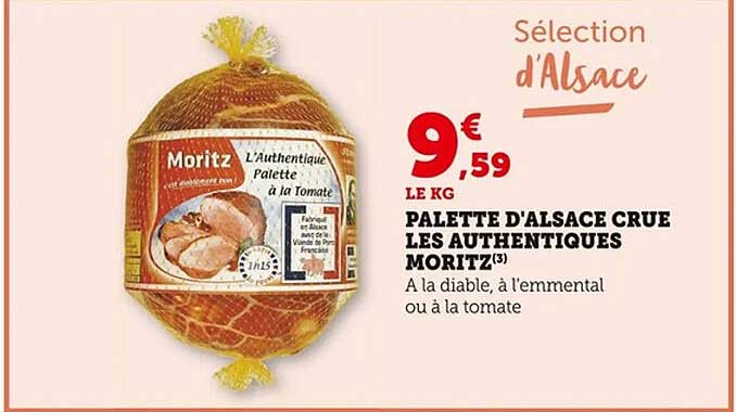 PALETTE D'ALSACE CRUE LES AUTHENTIQUES MORITZ