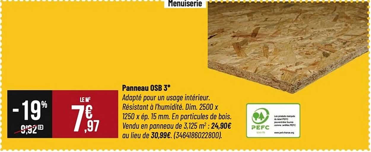 Panneau OSB 3*