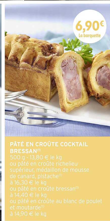 Pâté en croûte cocktail Bressan