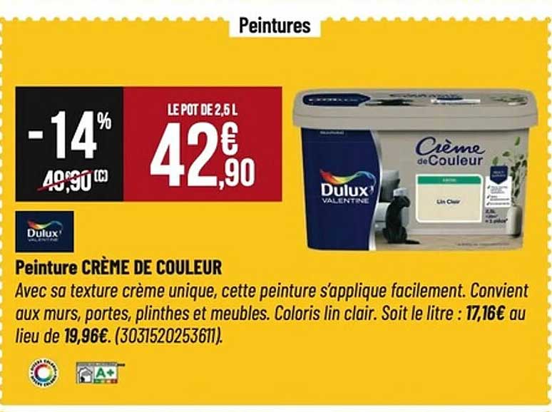 Peinture CRÈME DE COULEUR