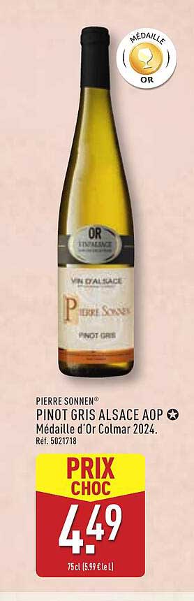 PIERRE SONNEN® PINOT GRIS ALSACE AOP