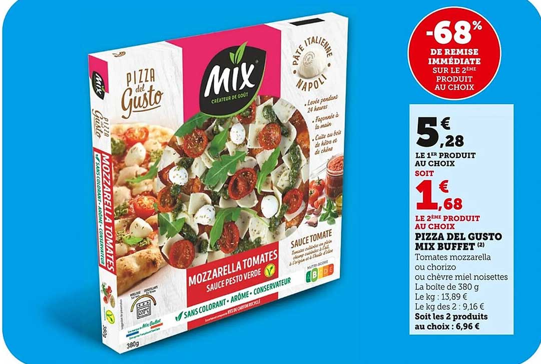 Pizza del Gusto Mix Buffet - Mozzarella Tomates