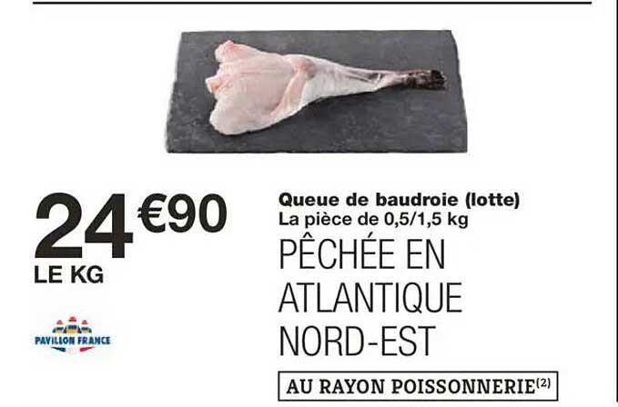 Queue de baudroie (lotte)