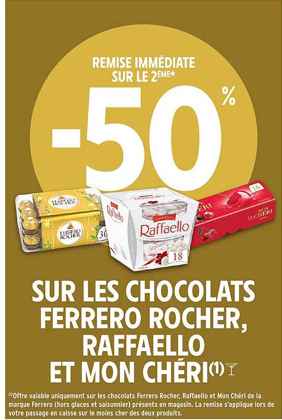 REMBOURSEMENT IMMEDIAT SUR LE 2EME* -50 %