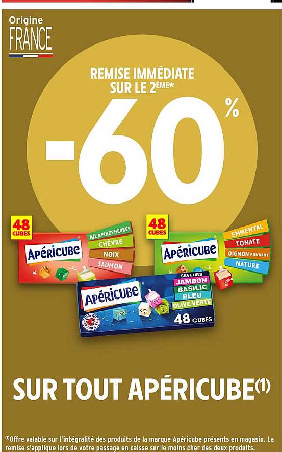 REMISE IMMEDIATE SUR LE 2EME* -60%