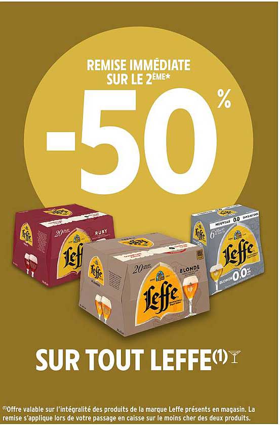 REMISSE IMMÉDIATE SUR LE 2EME* -50 %