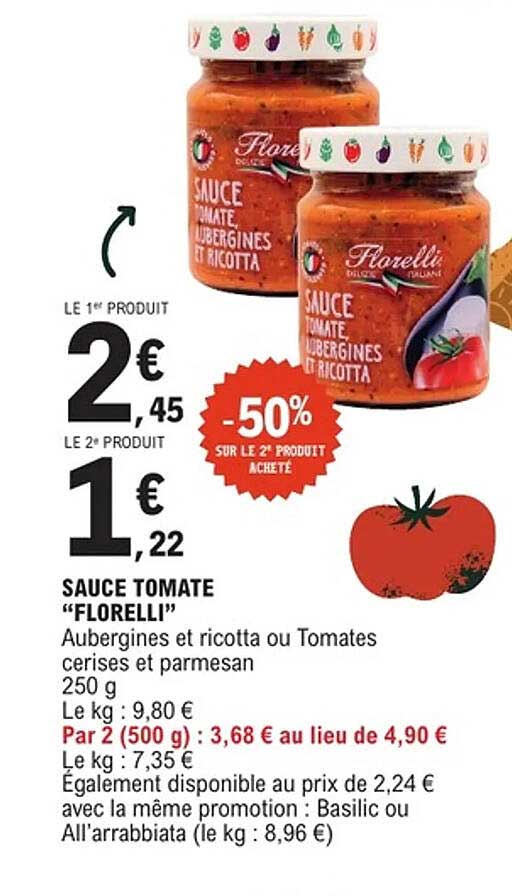 SAUCE TOMATE "FLORELLI"