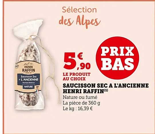 Saucisson Sec à l'Ancienne Henri Raffin