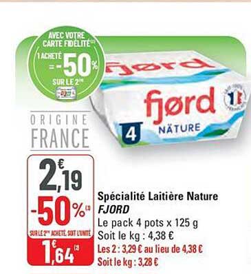 Spécialité Laitière Nature FJORD