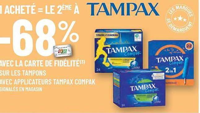 TAMPAX -68%