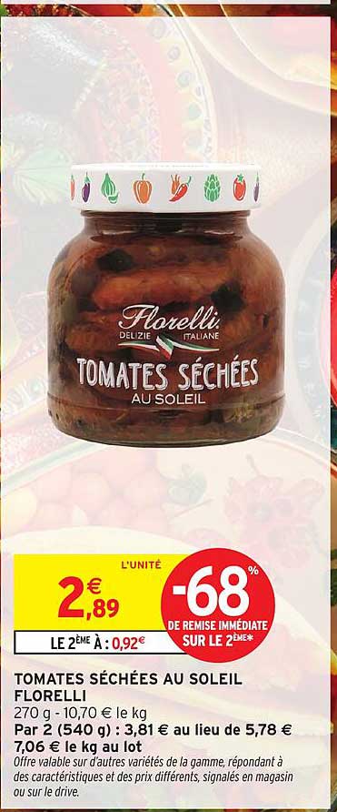 TOMATES SÉCHÉES AU SOLEIL FLORELLI