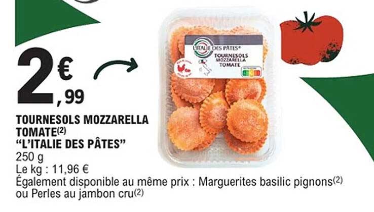 TOURNESOLS MOZZARELLA TOMATE