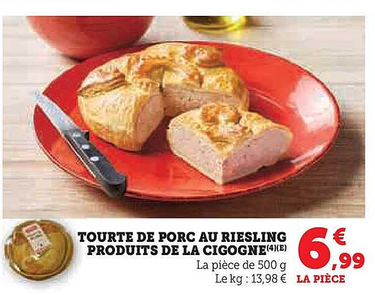 TOURTE DE PORC AU RIESLING PRODUITS DE LA CIGOGNE