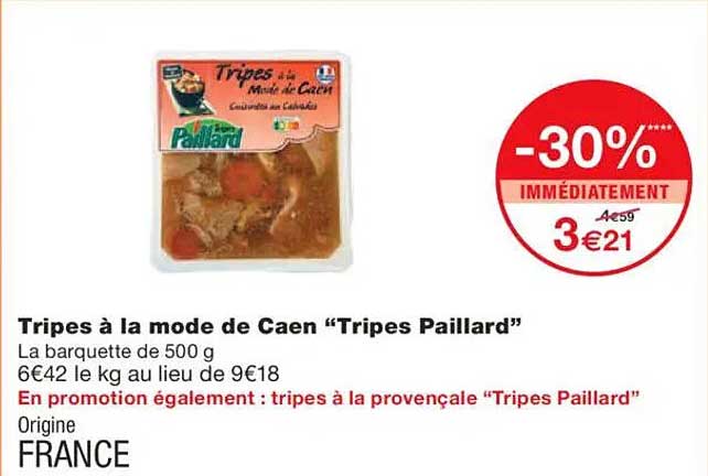 Tripes à la mode de Caen "Tripès Paillard"