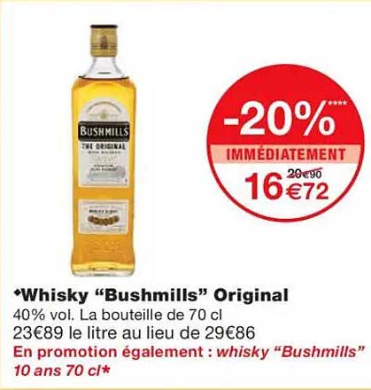 Whisky “Bushmills” Original