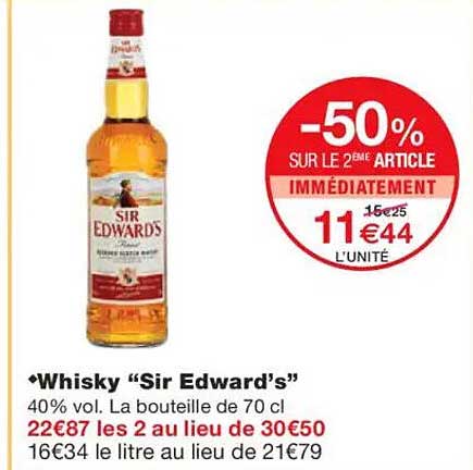 Whisky “Sir Edward’s”
