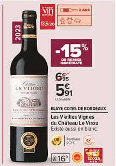 -15% DE REMISE IMMÉDIATE