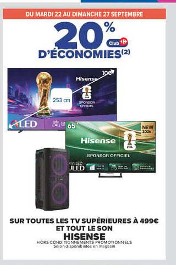 20% d’économies(2) Club Carrefour