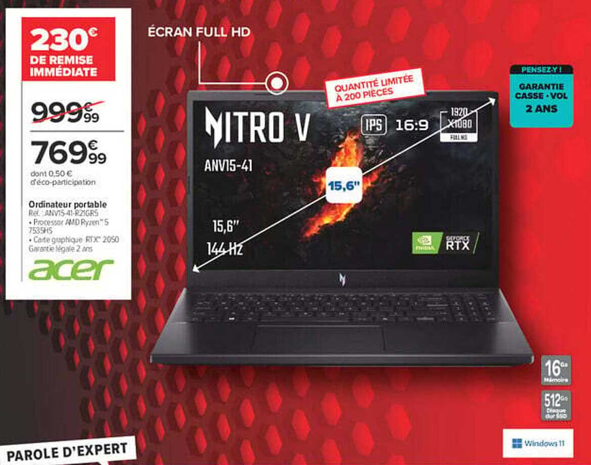 230€ DE REMISE IMMÉDIATE
