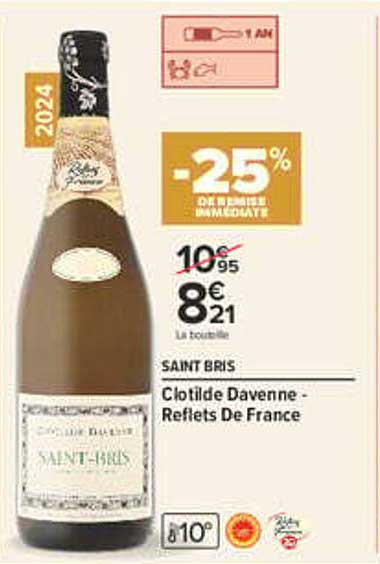 -25% DE RÉDUCTION IMMÉDIATE