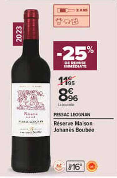 -25% DE REMISE IMMÉDIATE