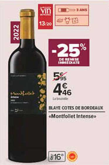 -25% DE REMISE IMMÉDIATE