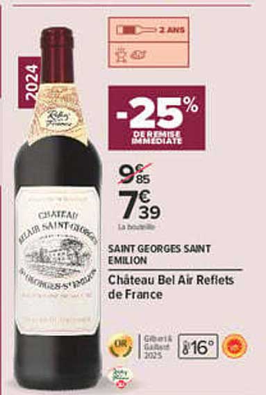 -25% DE REMISE IMMÉDIATE