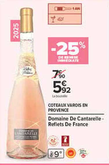 -25% de remise immédiate