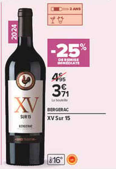 -25% DE REMISE IMMÉDIATE