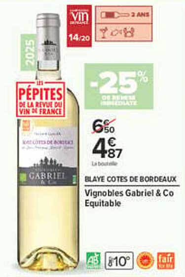 -25% de remise immédiate