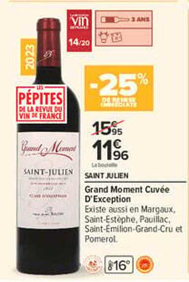 -25% de remise immédiate