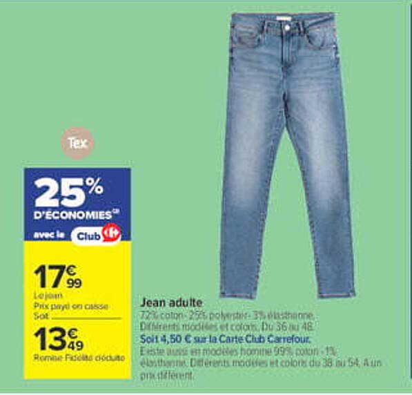 25% D’ECONOMIES avec le Club Carrefour