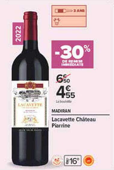 -30% DE REMISE IMMÉDIATE