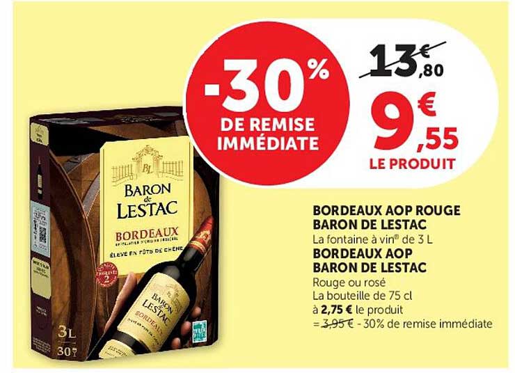 -30% DE REMISE IMMÉDIATE