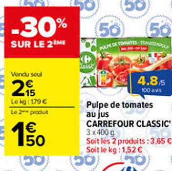 -30% SUR LE 2ÈME
