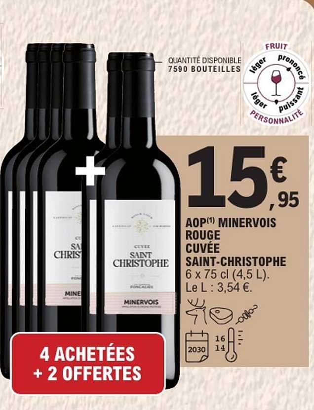 4 ACHETÉES + 2 OFFERTES