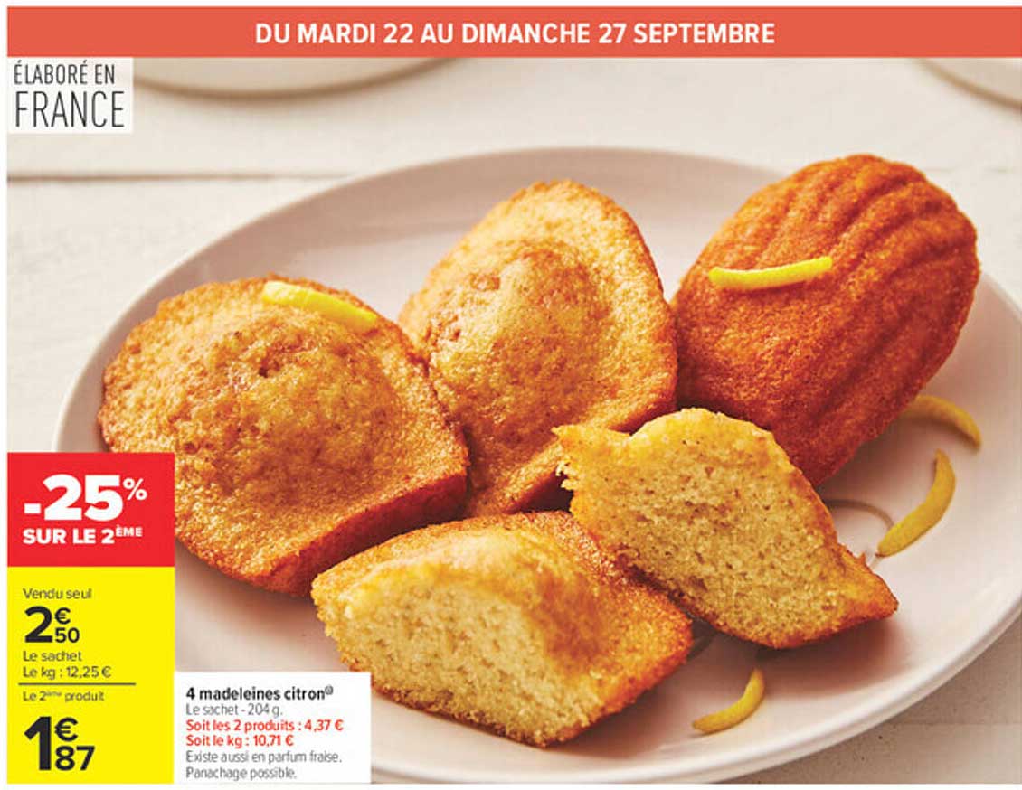 4 madeleines citron®