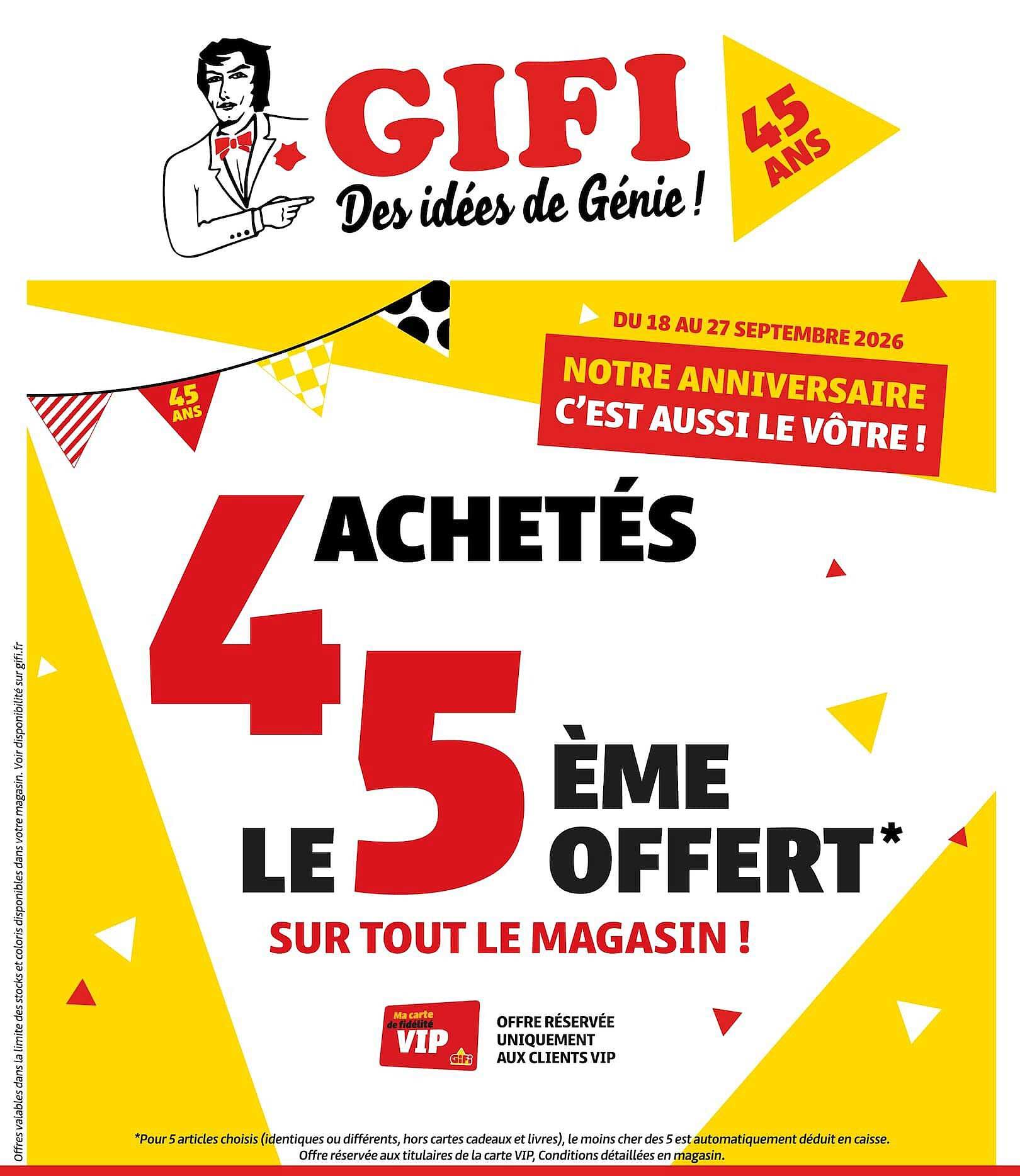 45ème offert*