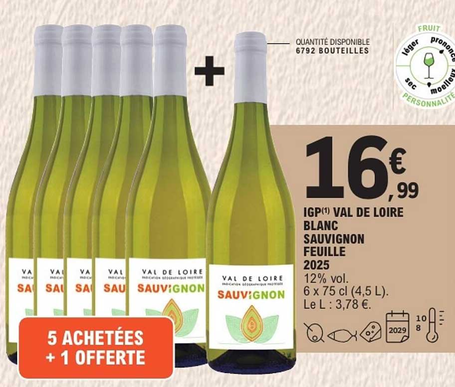 5 ACHETÉES + 1 OFFERTE
