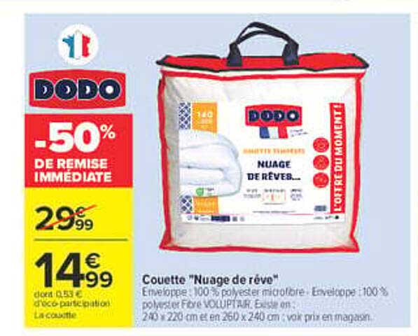-50% DE REMISE IMMÉDIATE