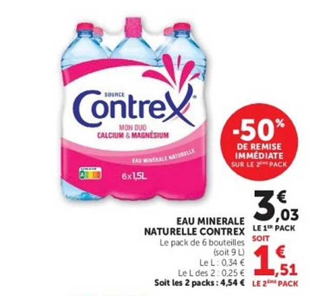 -50% de remise immédiate sur le 2e pack