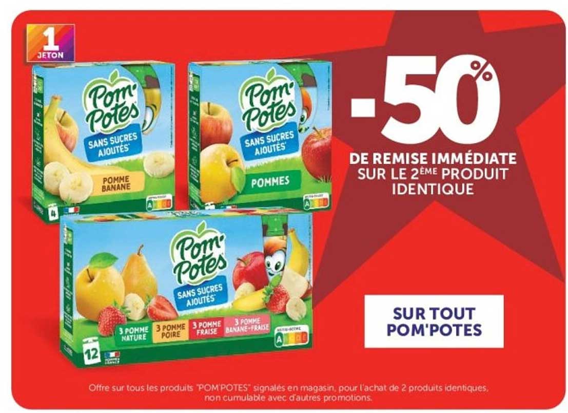 -50% DE REMISE IMMÉDIATE SUR LE 2ÈME PRODUIT IDENTIQUE