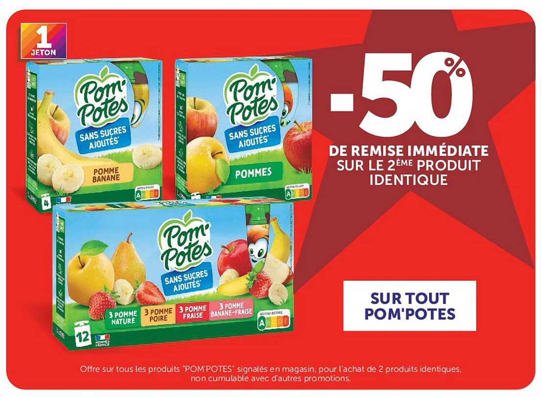 -50% DE REMISE IMMÉDIATE SUR LE 2ÈME PRODUIT IDENTIQUE