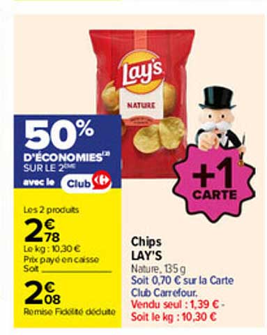 50% D'ÉCONOMIES SUR LE 2E avec le Club