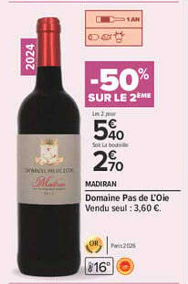 -50% SUR LE 2ÈME