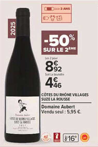 -50% SUR LE 2ÈME