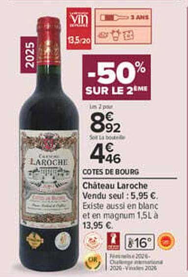 -50% SUR LE 2ÈME