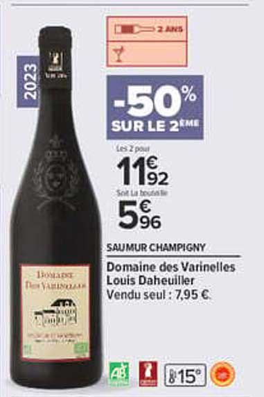 -50% SUR LE 2ÈME